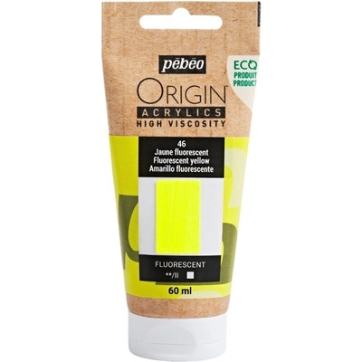 Pébéo Origin АКРИЛНА боя Fluorescent Yellow 60 ml 1 бр (817046)