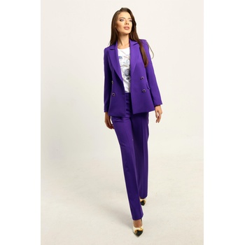 Image 1 of Radek's collection Дамски костюм от сако и панталон в цвят виолет 62118-706