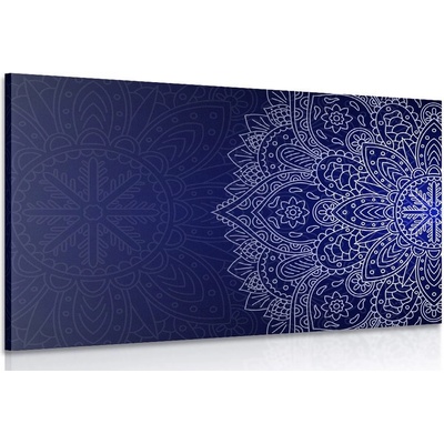 Obraz tmavě modrý ornament - 60x40