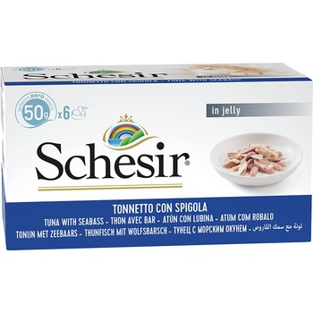 Schesir Small Natural tuňák a mořský vlk 6 x 50 g