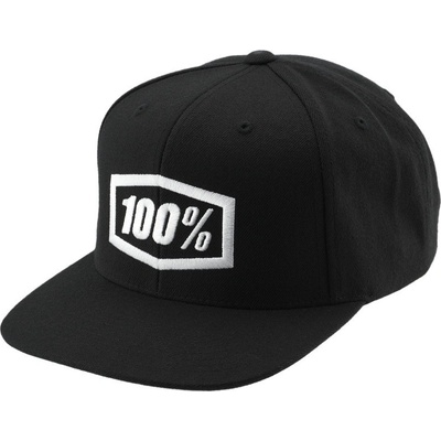 100% ICON Snapback černá