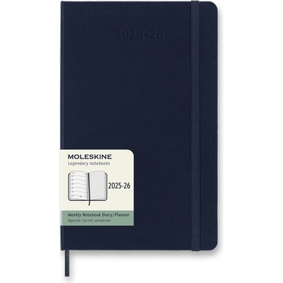 Moleskine A5 týždenný 2024-25 modrý