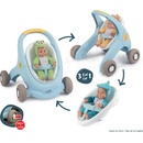 SMOBY 210207 Croc Baby Walker MiniKiss 3in1 Chodítko a kočárek pro panenku s brzdou