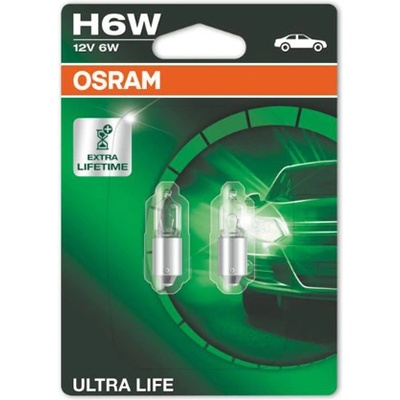 OSRAM Крушка OSRAM H6W, 12V, 6W, 125lm, 2 броя