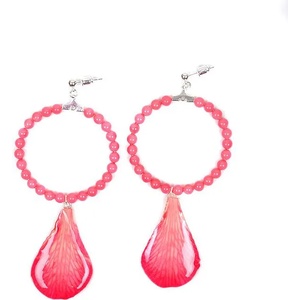 Dannyra Обици с Майорка перли и листа от орхидея Dannyra Jewels