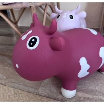 KidZZfarm KidZZfarm: Играчка за скачане "Кравичката Бела" Розова с бяло (KMC150511)