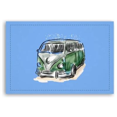 Fotoobraz 90x60 cm střední Retro autobus