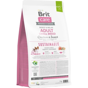 Brit Care Sustainable Adult Small Breed Chicken & Insect 7 kg
