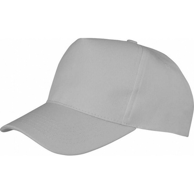 Result Headwear 5-panelová Boston Svetlo sivá
