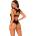 Obsessive Donna Dream Crotchless Teddy Black M/L
