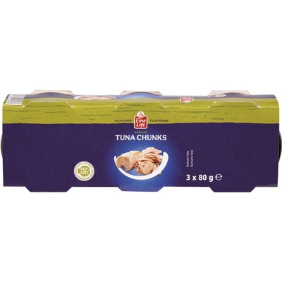 Fine Life Tuniak kúsky v olivovom oleji 3 x 80 g