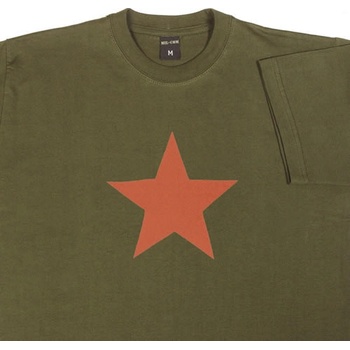Tričko Mil-com krátký rukáv red star zelené