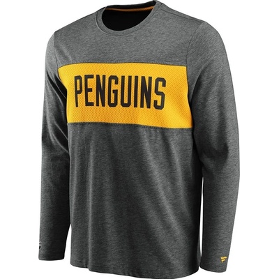 Fanatics pánské tričko Pittsburgh Penguins Iconic Back To Basics Long Sleeve