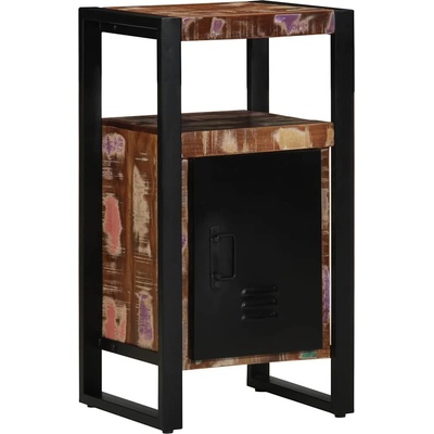 vidaXL Шкаф за баня Кафяво 40 x 35 x 75 см Солидно възстановено дърво (4013608)