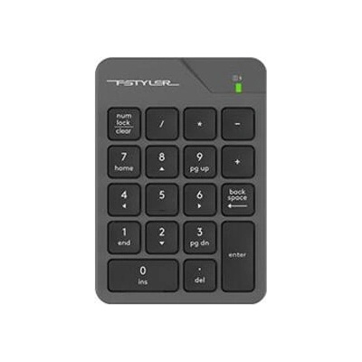 A4tech Цифрова безжична 2.4Ghz клавиатура FGK21C, черна, LiIon батерия, USB-C зареждане (FGK21C)