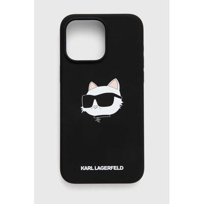 KARL LAGERFELD Кейс за телефон Karl Lagerfeld iPhone 15 Pro Max 6.7 в черно KLHMP15XSCHPPLK (KLHMP15XSCHPPLK)