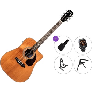 Pasadena PDC-450E All Solid Premium SET Vintage Natural Електро-акустична китара Дреднаут