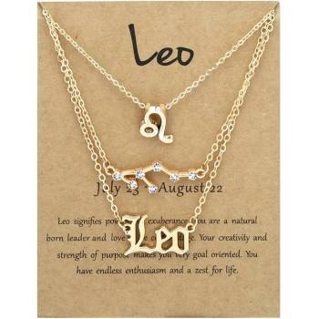 HARAHU Комплект колиета зодиакален знак - Лъв kp38785 (38785)