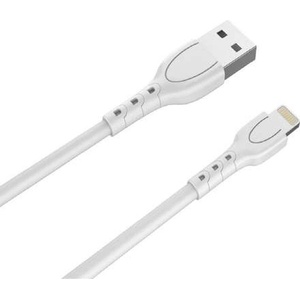 Lemontti Wind Кабел USB-A към Lightning, 0.5 м, Бял (LEMCULGHTA)