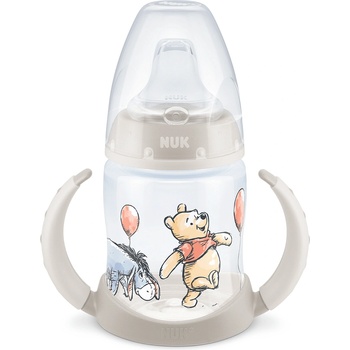 Nuk Чаша със силиконов накрайник за сок NUK - First Choice, Disney, Мечо Пух и Йори, TC, 150 ml, Бежова (10215340-Бежов)