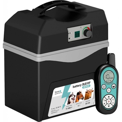 VNT electronics s.r.o. Bateriový přenosný RF zdroj pro elektrický ohradník fencee battery DUO RF BDX20 s ovladačem