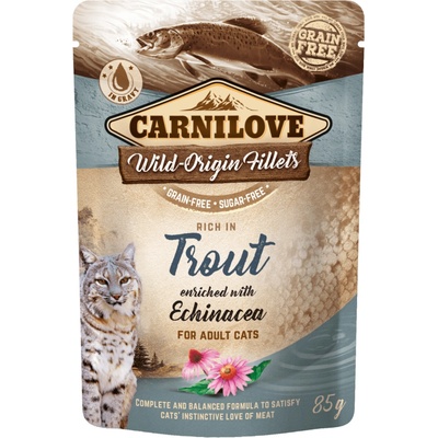 Carnilove Cat pstruh a echinacea 85 g