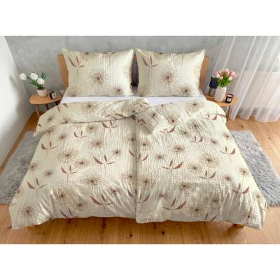 Áčko Ružomberok krep návliečky SANDY Beige 70x90 140x200