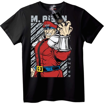 NOONEBRAND M. Bison Street Fighter Тениска - 2XL, Black