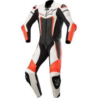 Jednodílná kombinéza Alpinestars Motegi V3 černá/bílá/oranžová | Zboží Auto