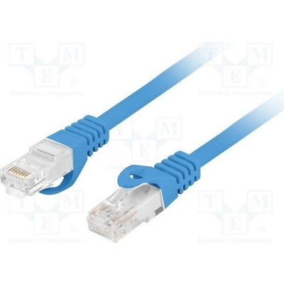 Lanberg PCU6-10CU-0500-B Patch U/UTP Cat 6 RJ45 vidlice z obou stran lanko Cu 5m