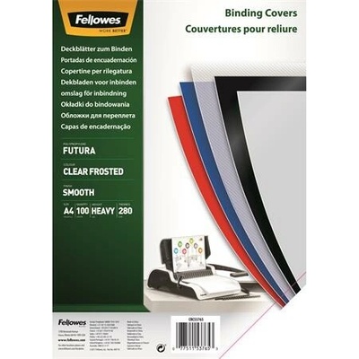 FELLOWES Obal ku špirálovej väzbe, biely, A4/280 mik.