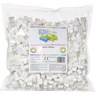 L-W Toys Stavebnice pro děti základní kostky 2x2 500 ks