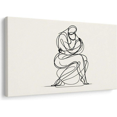 Obraz minimalistická kresba postavy - 120x80