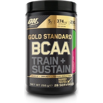Optimum Nutrition Gold Standard BCAA Train Sustain 266 g малина