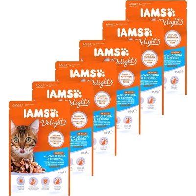 Iams Котка див тон и херинга 6 x 85 г