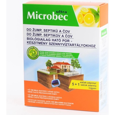 BROS Microbec do žúmp, septikov a ČOV 5 x 25g