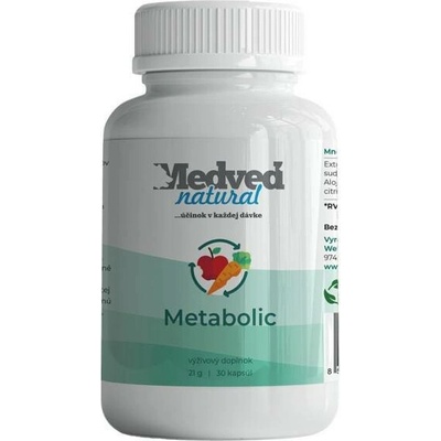Medveď natural Metabolic 30 kapslí