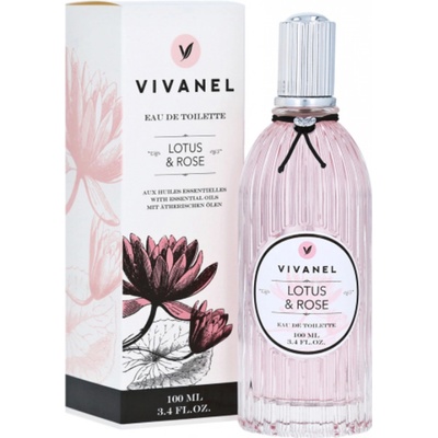 Vivian Gray Vivanel Lotus & Rose luxusné toaletná voda s esenciálnymi olejmi dámska 100 ml
