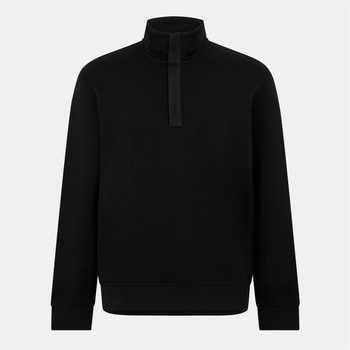 Giorgio Armani Men's Quarter Zip Pullover - Black