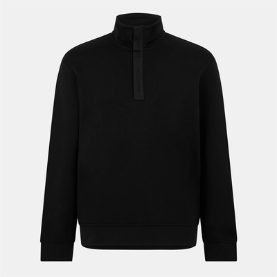 Giorgio Armani Men's Quarter Zip Pullover - Black
