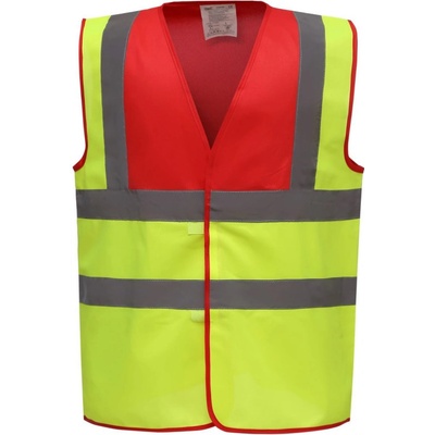 Yoko vesta HVW100 Hi Vis výstražná červená žltá hi vis