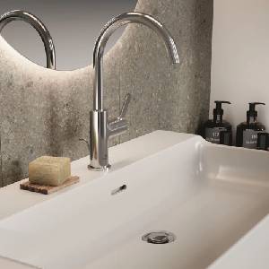 Ideal Standard Висок смесител за умивалник Ideal Standard Atelier Joy с изскачащ вентил, гланциран хром (BC777AA)