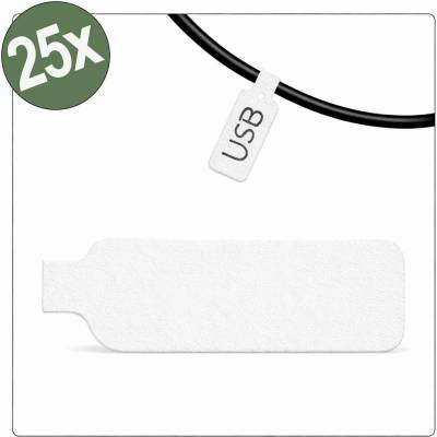 Quadrios 26CA791 26CA791 kabelové značení 20 x 40 mm Barva aktivního pole: bílá počet štítků: 25