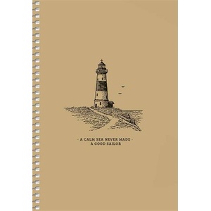 Shkolyaryk Publishing House Спирален тетрадка, A5, гладка, 96 листа, SHKOLYARYK „Sailor, разноцветна (A5-SC-096-6149)