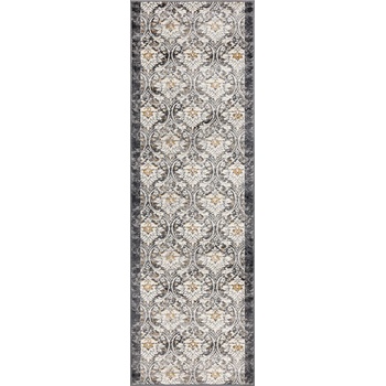 FD Пътека в цвят слонова кост и тъмносиво 80x250 cm Soft Viskan - FD (5901760422239)