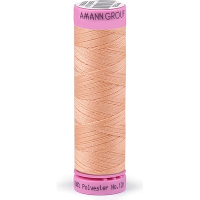 Polyesterové nitě návin 100 m Aspo Amann, střední, 1163 Apricot Sherbet