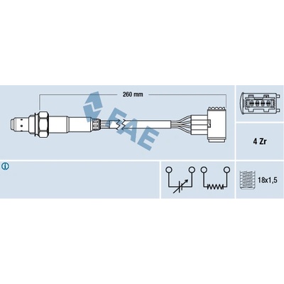 Lambda sonda FAE 77389