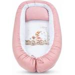Bambino Casa Бебешко гнездо 3 в 1 Bambino Casa - Rose Rabbit on Bicycle, розово (3985)