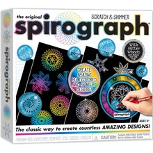 Spirograph Šablóny na kreslenie Scratch & Shimmer set