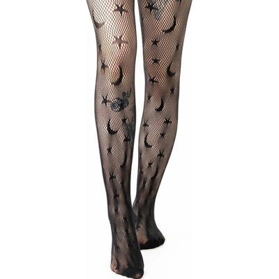 Poizen Industries punčocháče CELESTIAL BLACK AT-CST-B